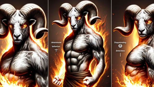 L'Ariete incarna oggi la determinazione incrollabile. &copy; Immagine creata con Dall-E