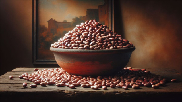 Numero 10 della Smorfia napoletana, il fagiolo per l'Ariete. &copy; Immagine creata con Dall-E