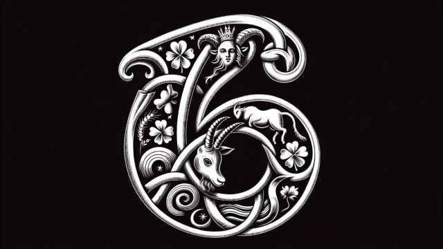 Numero 16 della Smorfia napoletana, 'o culo per il Capricorno. &copy; Immagine creata con Dall-E