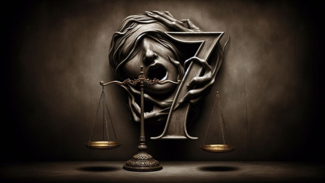 Numero 17 della Smorfia napoletana, 'a disgrazzia, per la Bilancia. &copy; Immagine creata con Dall-E