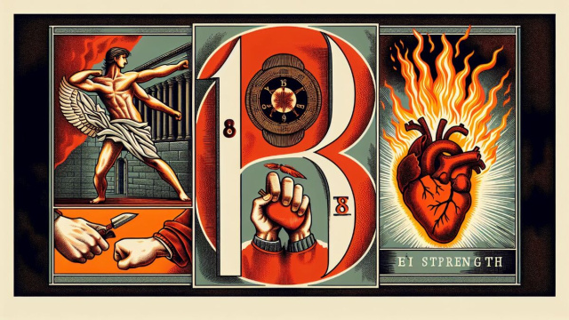 Numero 18 della Smorfia napoletana, 'o sanghe. &copy; Immagine creata con Dall-E