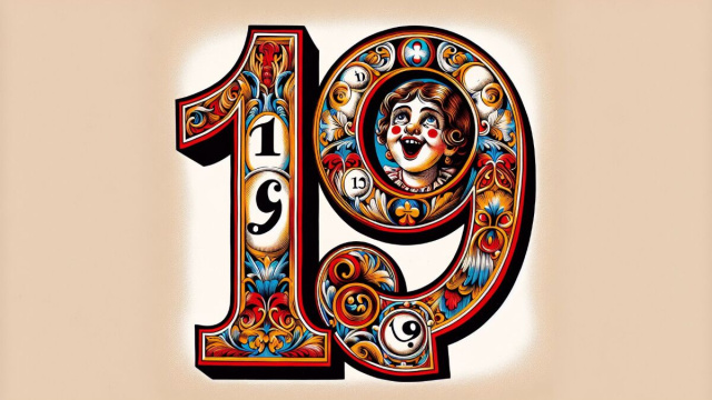 Numero 19 della Smorfia napoletana, 'a risata. &copy; Immagine creata con Dall-E