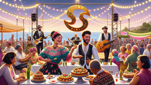 Numero 20 della Smorfia napoletana, 'a festa. &copy; Immagine creata con Dall-E