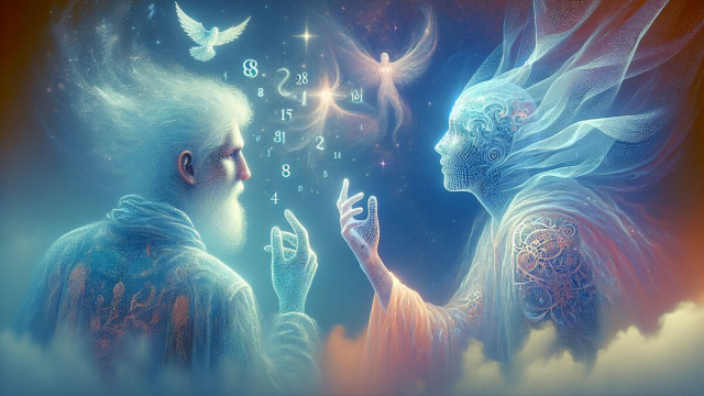 Numero 48 della Smorfia napoletana, il Capricorno e 'o muorto che pparla. &copy; Immagine creata con Dall-E