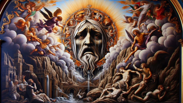 Numero 65 della Smorfia napoletana, 'o chianto per l'Acquario. &copy; Immagine creata con Dall-E