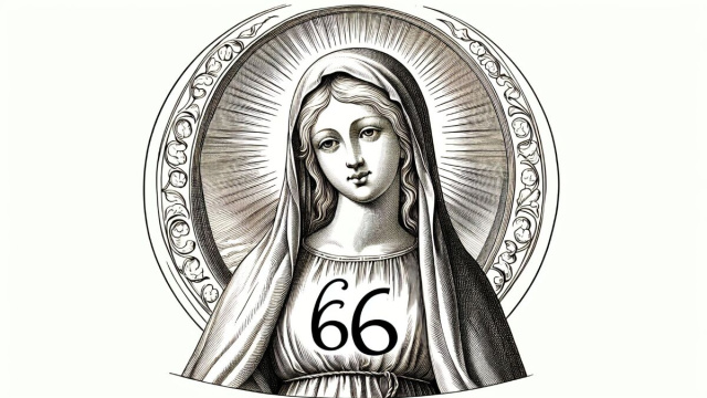 Numero 66 della Smorfia napoletana, 'e ddoje zetelle, per il segno della Vergine. &copy; Immagine creata con Dall-E