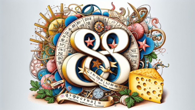 Numero 88 della Smorfia napoletana, 'e caciocavalle, per il Cancro. &copy; Immagine creata con Dall-E