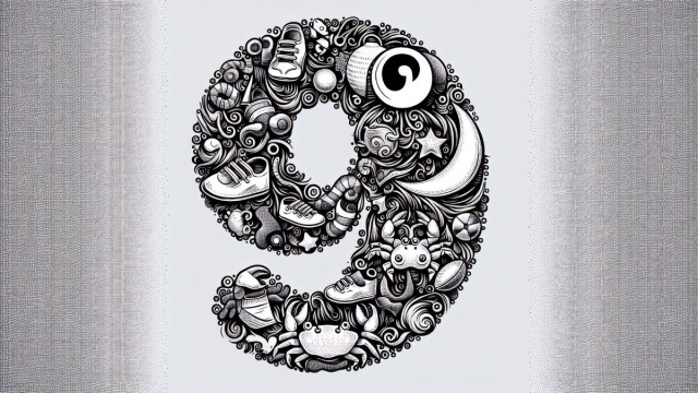 Numero 9 della Smorfia napoletana, 'a figliata. &copy; Immagine creata con Dall-E