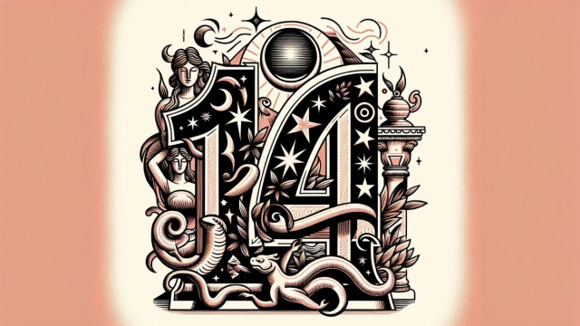 Numero 14 della Smorfia napoletana, il Cancro e 'o 'mbriaco. &copy; Immagine creata con Dall-E