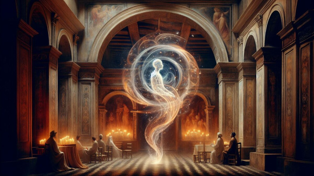 Numero 47 della Smorfia napoletana, 'o muorto. Segno della Vergine. &copy; Immagine creata con Dall-E
