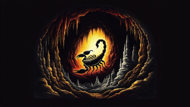 Numero 74 della Smorfia napoletana, la grotta. &copy; Immagine creata con Dall-E