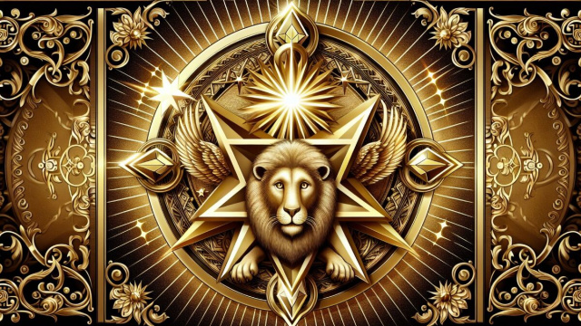 Il leone guida con passione trasformando sfide in trionfi. Lasciate che la vostra luce brilli senza paura