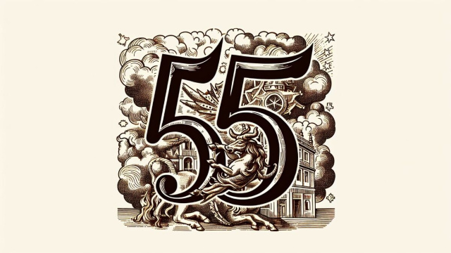 Numero 45 della Smorfia napoletana, 'o vino bbuono per il Toro. &copy; Immagine creata con Dall-E