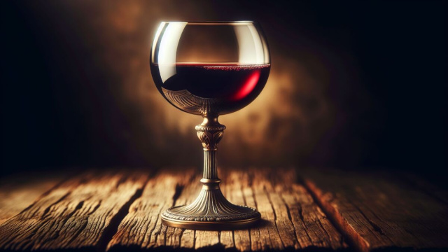 Numero 45 della Smorfia napoletana, 'o vino buono. &copy; Immagine creata con Dall-E