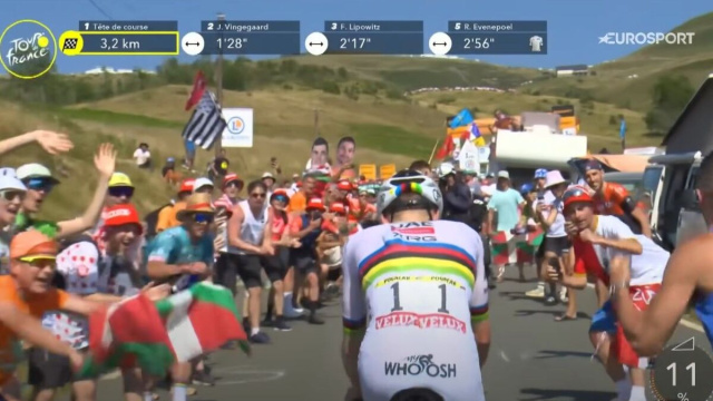 Tadej Pogacar - &copy; Screenshot Eurosport