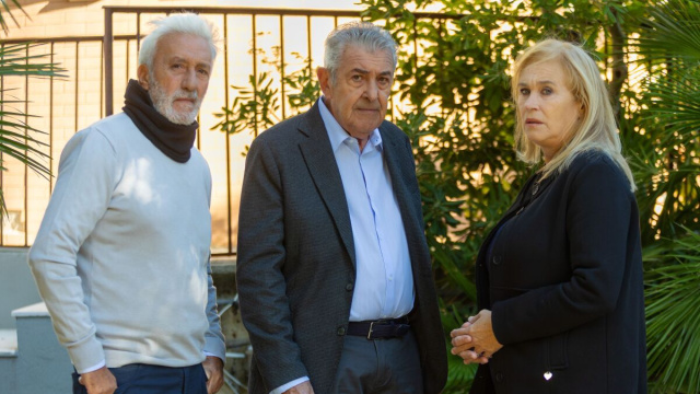 Patrizio Rispo, Marzio Honorato, Marina Giulia Cavalli. &copy; Immagine Rai