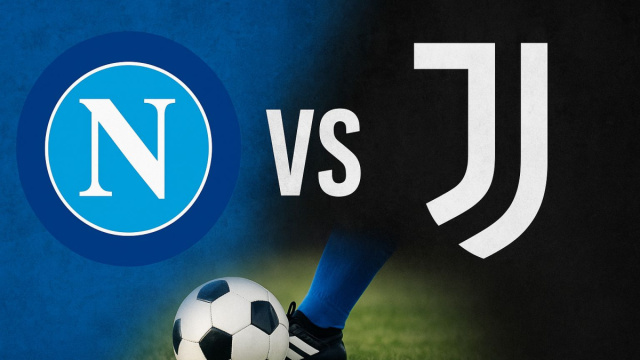 I loghi di Napoli e Juventus &copy; Immagine generata dall'IA.