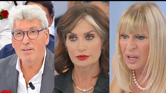 Mario Lenti, Barbara De Santi e Gemma Galgani &copy; Canale 5.
