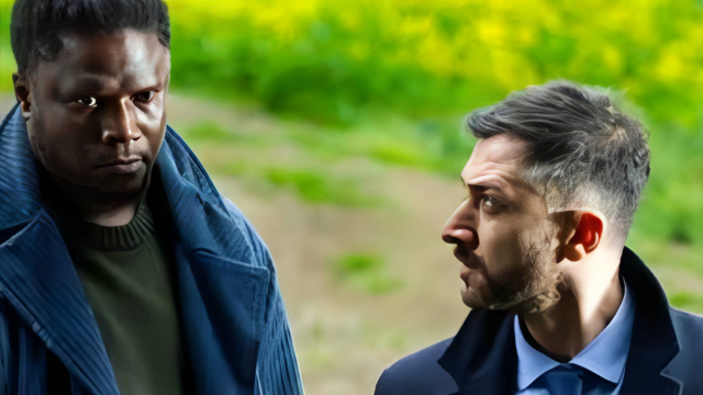 Okoro e Gennaro Gagliotti - screenshot &copy; Un posto al sole.