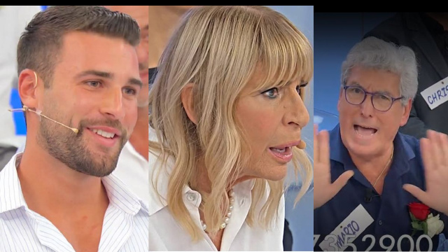 Flavio Ubirti, Gemma Galgani e Mario Lenti &copy; Canale 5.