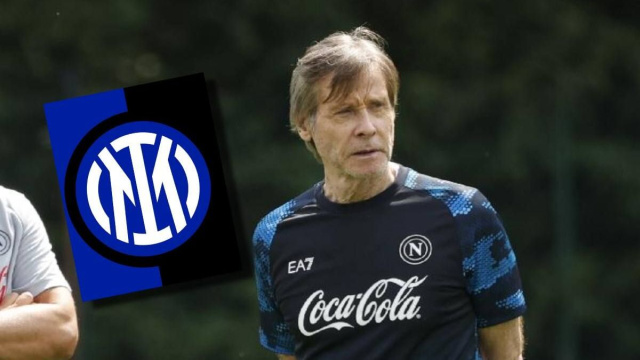 Lele Oriali durante un allenamento del Napoli