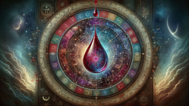 Numero 18 della Smorfia napoletana, 'o sanghe. &copy; Immagine creata con Dall-E