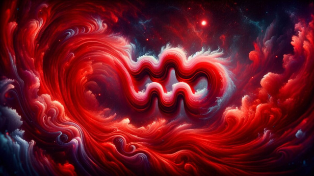 Numero 18 della Smorfia napoletana, 'o sanghe, per l'Acquario. &copy; Immagine creata con Dall-E