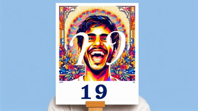 Numero 19 della Smorfia napoletana, 'a resata. &copy; Immagine creata con Dall-E