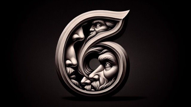 Numero 6 della Smorfia napoletana, Vergine guarda 'nderra. &copy; Immagine creata con Dall-E