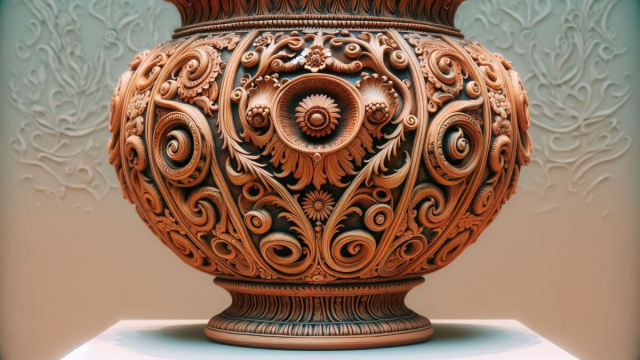 Numero 7 della Smorfia napoletana, il vaso di creta. &copy; Immagine creata con Dall-E