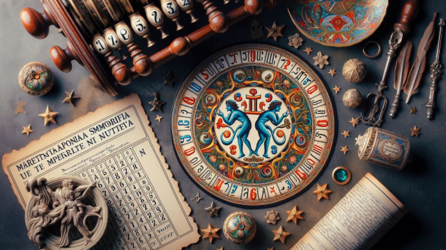 Numero 8 della Smorfia napoletana, 'a Maronna per i Gemelli. &copy; Immagine creata con Dall-E