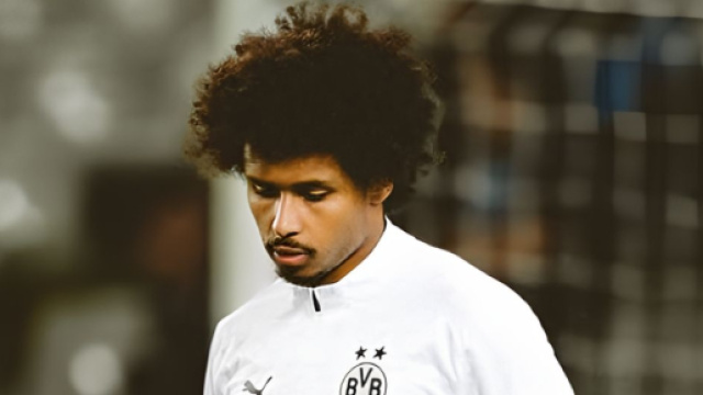Karim Adeyemi con la maglia del Borussia Dortmund &copy; profilo Instagram karim_adeyemi