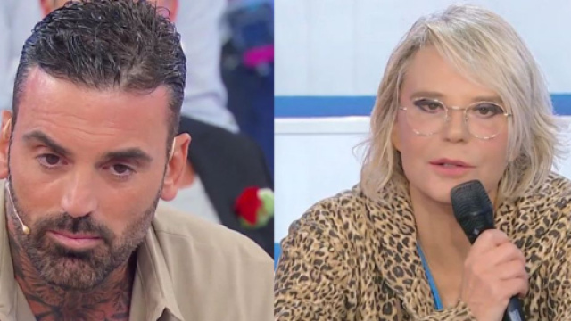Mario Cusitore e Maria De Filippi - screenshot &copy; Canale 5