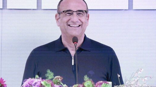 In foto Carlo Conti a Sanremo 2025 &copy; Rai