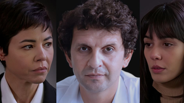 Rossella Graziani, Daniele Fusco e Aurora Sacchi &copy; Un Posto al Sole Rai