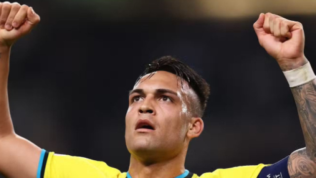 Lautaro Martinez esultante con la maglia dell'Inter | Immagine: Facebook