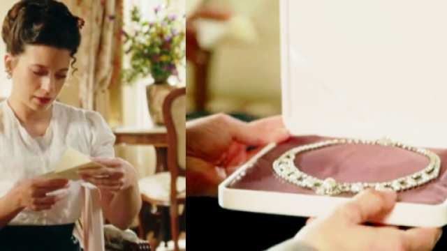 Martina riceve il regalo di Ayala &copy; La Promessa.