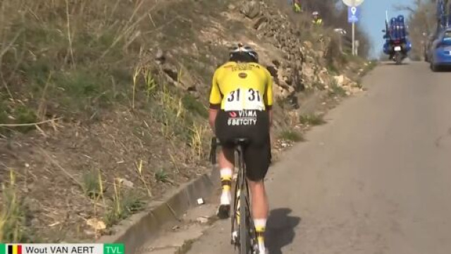 Wout van Aert alla Clasica Jaen - &copy; Screenshot Eurosport