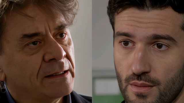 Gallo e Damiano Renda - screenshot &copy; Un posto al sole.