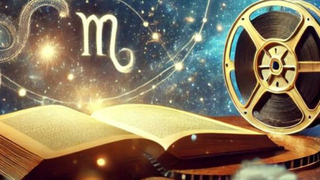 Libro e cielo stellato - Immagine creata con &copy; Dall-E