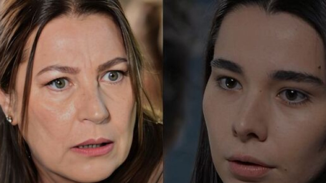 Guzide e Oylum in una scena di Tradimento &copy; Mediaset.