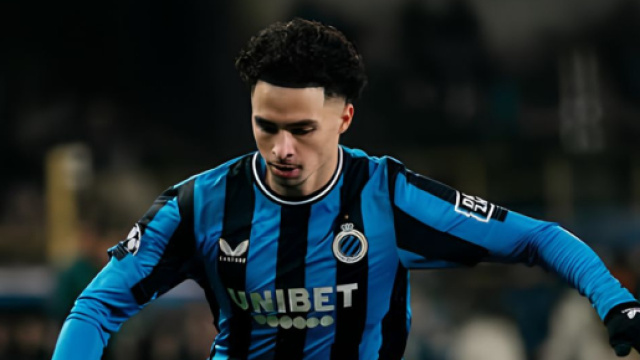 Chemsdine Talbi con la maglia del Club Bruges &copy; profilo Instagram chemsdinetalbi