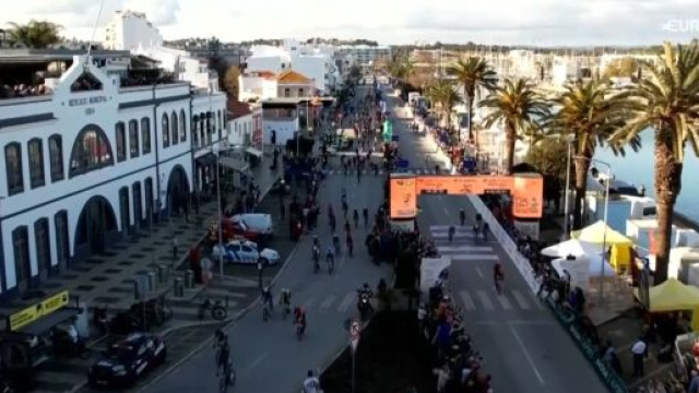 L'arrivo della prima tappa della Volta Algarve - &copy; Screenshot Eurosport