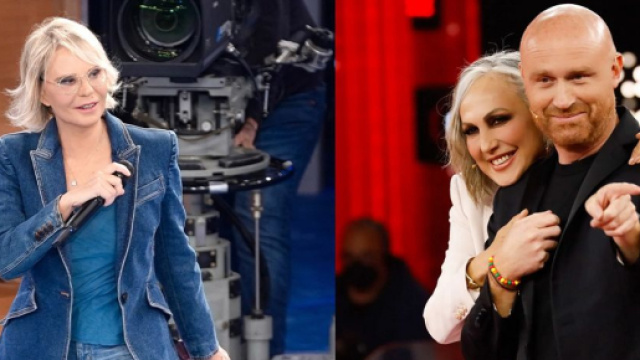 Maria De Filippi, Alessandra Celentano e Rudy Zerbi - screenshot &copy; Canale 5.