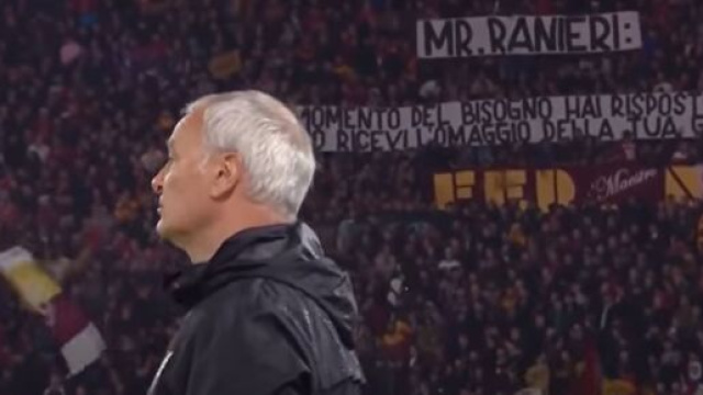 Claudio Ranieri allo stadio Olimpico, screenshot &copy; YouTube