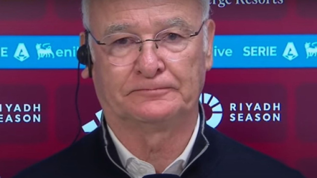 Claudio Ranieri in conferenza stampa dopo il 4-0 contro il Monza &copy; Immagine YouTube.