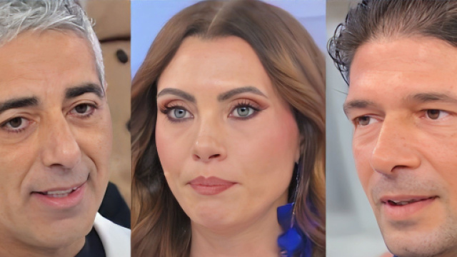 Giuseppe, Agnese e Diego - screenshot &copy; Canale 5.