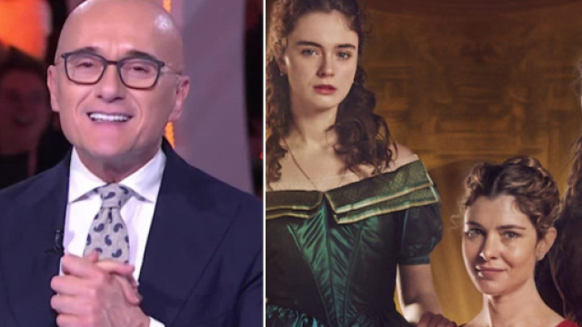 In foto Signorini e il cast di Belcanto &copy; Mediaset-Rai