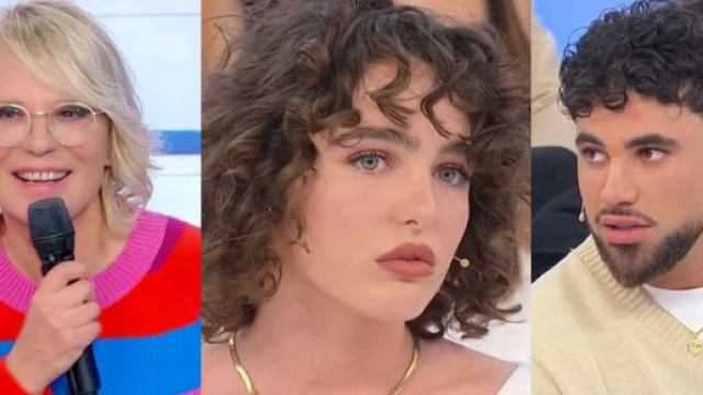 Maria De Filippi, Chiara Pompei e Riccardo Sparacciari - screenshot &copy; Canale 5/Witty Tv.