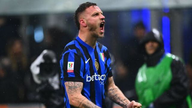 Marko Arnautovic esulta dopo un gol &copy; FC Inter